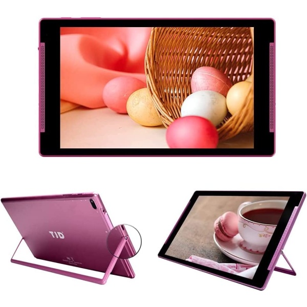 10 inch Tablet, TJD Android 10.0 Tablet, 2GB RAM 32GB, 1.6GHZ Quad Core Processor, 1280x800 IPS Display, Google Play, 2MP+5MP Camera, Bluetooth, 2.4GHz WiFi, Type-C, TF Expansion with Tablet Stand
