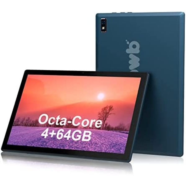 10.1 inch Octa-Core Tablet, Android 10.0 OS, 4GB RAM, 64GB ROM, 128GB Expansion, 2.4G 5G WiFi, 5MP Front 13MP Rear Camera, HD IPS Large Screen, Support GPS, Bluetooth, FM