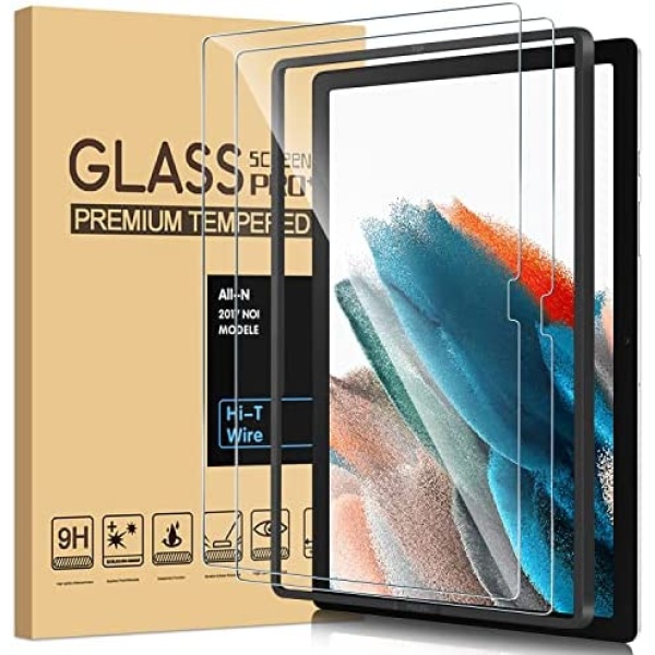 (2 Packs) for Samsung Galaxy Tab A8 Screen Protector 10.5 Inch,9H Hardness HD Clear Anti-scratch Tempered Glass with Easy Installation Tray for Samsung Tab A8 (SM-X200/X205/X207)