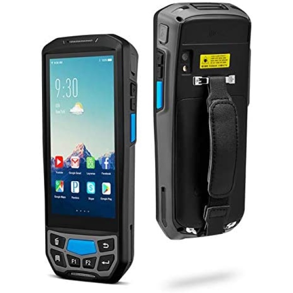 Android Barcode Scanner MUNBYN Rugged Handheld Mobile Terminal with 1D Honeywell Laser Reader, Touch Screen, Camera, Wireless 4G Wi-Fi GPS BT for Delivery Shipping Warehouse Retail Inventory System