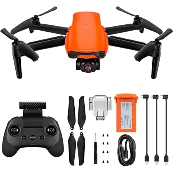 Autel Robotics EVO Nano+ Drone - 249g Mini Foldable Camera Drone with 4K RYYB HDR Camera, 50 MP Photos, 3-Axis Gimbal, 3-Way Obstacle Avoidance, 28-min Flight Time, 10km Transmission, Orange