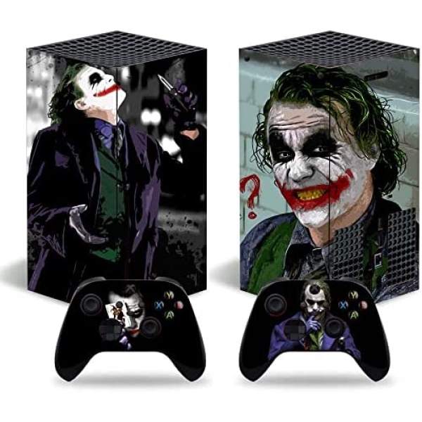 Cool X-Box Series X Skin Set，Anime Protector Wrap Cover Protective Faceplate Full Set Compatible with X-Box Series X Console and Controller Skins