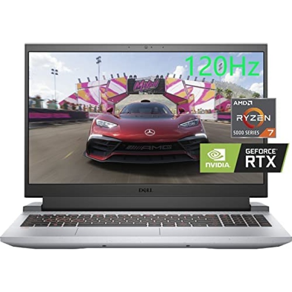 Dell G15 15.6" FHD 120Hz Gaming Laptop, AMD Ryzen7 5800H(8-core, Up to 4.4 GHz), NVIDIA GeForce RTX 3050 Ti, 32GB 3200MHz RAM, 1TB PCIe SSD, Backlit Keyboard, HDMI, WiFi 6, Win 11, Grey