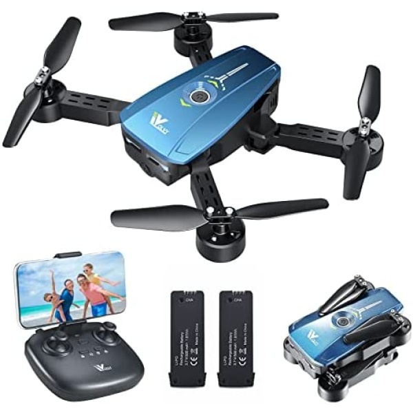 Drones with Camera for Adults/Kids/Beginners - ATTOP Folable 1080P FPV Drone with Camera Gift Ideas Drones for Kids with 1 Key Fly/Land/Return Design Drones for Adults with 360° Flips/3 Speeds/55 Yard Flight Range RC Drone with Voice/Gesture/Gravity Control