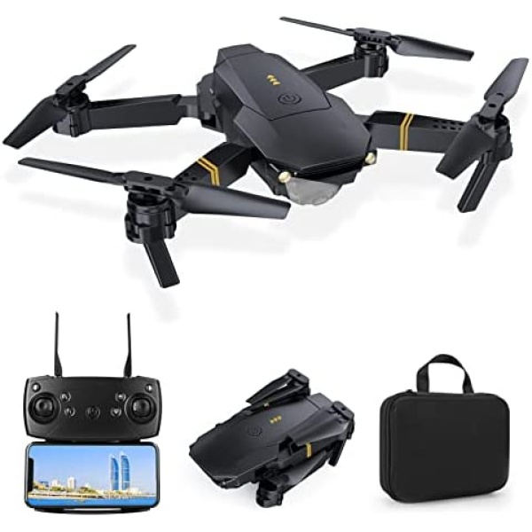 E58 Drones with Camera for Adults/Kids 4K, 3PCS Batteries FPV Live Video RC Quadcopter for Beginners Toys Gifts, 120° Wide Angle, Altitude Hold, 3D Flip, Headless Mode, One key Take Off/Return/Emergency Stop