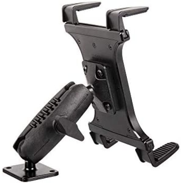 Heavy Duty Drill Base Tablet Mount - TACKFORM [Enterprise Series] - 3.75" iPad Holder for Wall or Truck. ELD Mount | Compatible with iPad Mini, iPad Pro 12.9, Galaxy S, Surface Pro & Switch