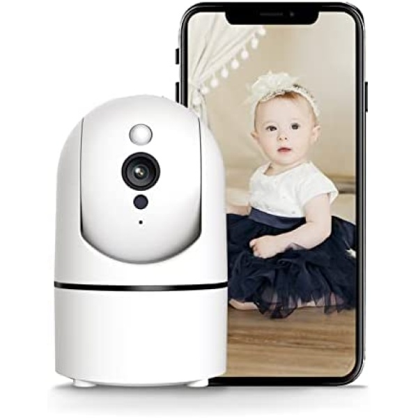 Indoor Camera, 1080P Pet Camera with Motion and Sound Detection, Pan/Tilt/Zoom WiFi Camera with Night Vision, 2-Way Audio & Cloud Services for Baby Monitor Home Security Camera