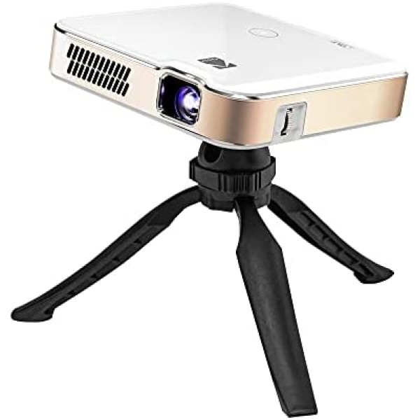 KODAK Luma 400 Portable HD Smart Projector | Wi-Fi, Bluetooth, HDMI & USB Compatible Mini Home Theater System Up to 150” | 720p Native Resolution (4K), 200 ansi Lumens | Tripod Included