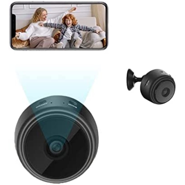 Mini HD 1080P Camera Wireless WiFi Camera with Video Live Feed Covert Baby Nanny Cam Tiny Smart Cameras Home Security Cameras with Motion Activated Night Vision