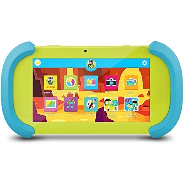 PBS Kids PBKRWM5410 Playtime Pad 7-Inch HD Kids Tablet with Bluetooth and Front and Back Cameras