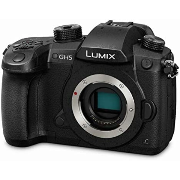 Panasonic LUMIX GH5 4K Digital Camera, 20.3 Megapixel Mirrorless Camera with Digital Live MOS Sensor, 5-Axis Dual I.S. 2.0, 4K 4:2:2 10-Bit Video, Full-Size HDMI Out, 3.2-Inch LCD, DC-GH5 (Black)