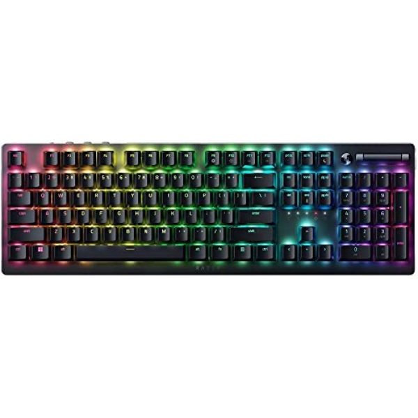 Razer DeathStalker V2 Pro Wireless Gaming Keyboard: Low-Profile Optical Switches - Linear Red - Hyperspeed Wireless & Bluetooth 5.0-40 Hr Battery - Ultra-Durable Coated Keycaps - Chroma RGB