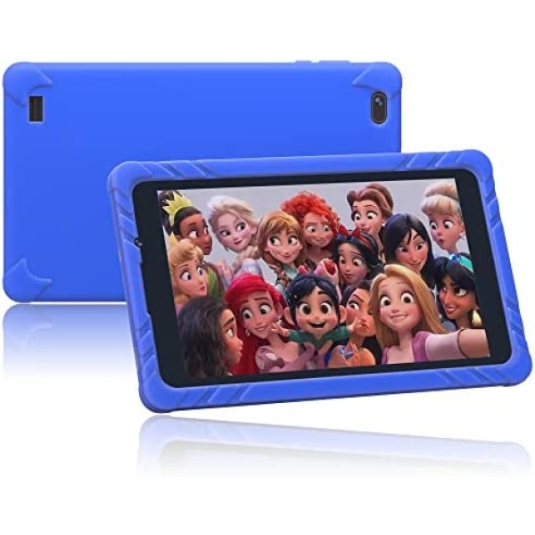 SGIN Kids Tablet 8 inch, Android 12 Tablet for Kids, 32GB ROM 2GB RAM, Parental Control APP, 4000mAh, Dual Camera, Kids Learning Tablet, Toddler Tablet with Case, Blue
