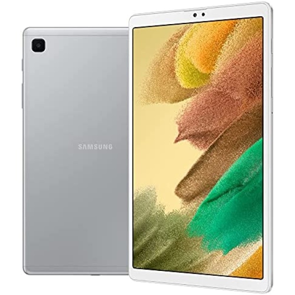 Samsung Galaxy Tab A7 Lite 8.7" (2021, WiFi + Cellular) 32GB 4G LTE Tablet & Phone (Makes Calls) GSM Unlocked, International Model w/US Charging Cube - SM-T225 (Silver, LTE+WiFi)