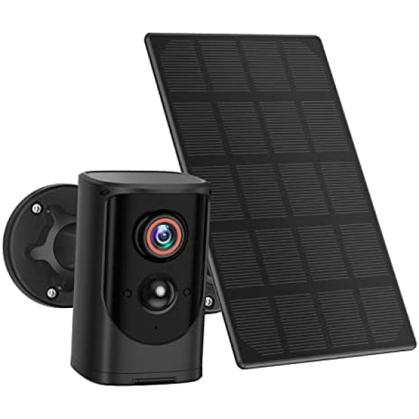 Solar Security Cameras Wireless Outdoor: EKEN Security Camera with Solar Panel for Home Security, 1080P HD Solar Camera Security Outdoor, AI Detection, 2-Way Talk, Night Vision, Cloud Storage