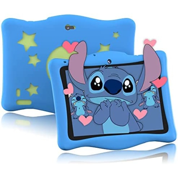 Tablet for Kids, SGIN 10 inch Kids Tablet Android 12 2GB+32GB Toddler Tablet with Parental Control IPS Eye Protection Screen Dual Cameras, WiFi, Games, Bluetooth, Learning Tablet(Blue)