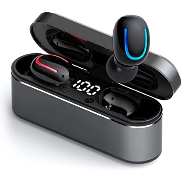 Wireless Earbuds Bluetooth 5.1 True Wireless Earbuds with Microphone, Noise Cancelling Wireless Ear Buds，Smallest Earbuds for Android,iOS,Ear pods Wireless Earbuds，audifonos Bluetooth inalambricos
