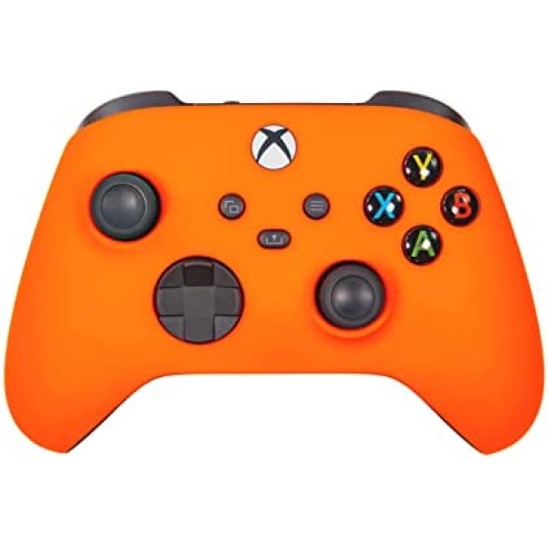 Xbox One Series X S Custom Soft Touch Controller - Soft Touch Feel, Added Grip, Neon Orange Color - Compatible with Xbox One, Series X, Series S