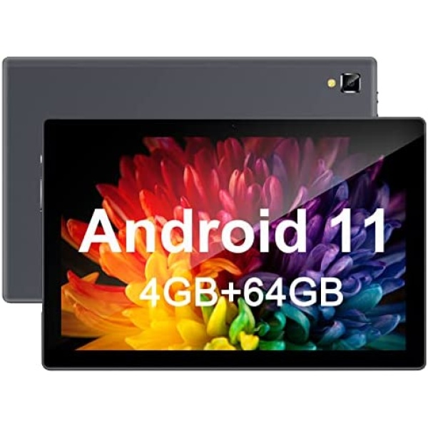 10 inch Tablet, Android 11.0 Tablet, 4GB RAM 64GB ROM, 512GB Expand Android Tablet with Dual Camera, 5G WiFi, Bluetooth, HD Touch Screen, Google GMS Certified