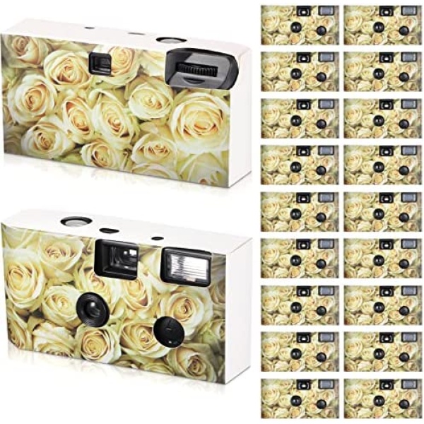 20 Packs Disposable Camera for Wedding Single Use Film Camera with Flash Disposable Camera Bulk for Wedding, Travel, Camp, Party Supply, Kids Gift