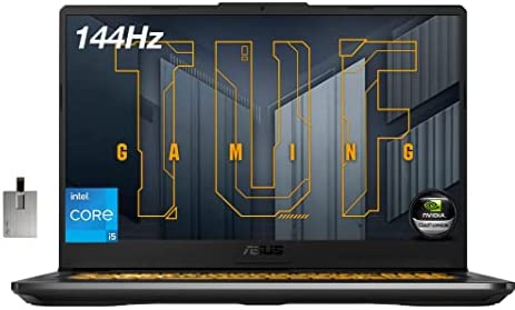 2022 ASUS TUF Gaming 17.3" FHD 144Hz Laptop, Intel Core i5-11260H (Beats i7-8750H), 64GB RAM, 2TB PCIe SSD, RGB Backlit Keyboard, GeForce RTX 3050 Graphics, Windows 10, Grey, 32GB USB Card
