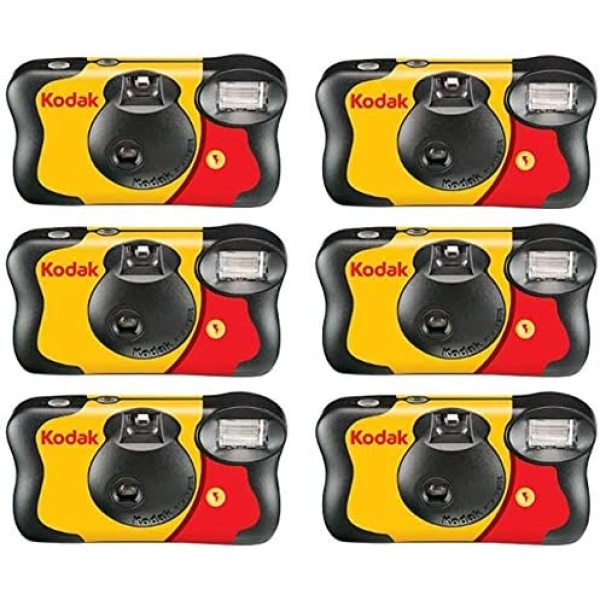 6 X FunSaver Disposable Camera with Flash 800 ISO
