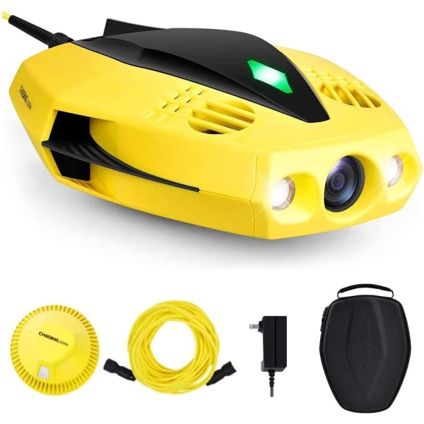 CHASING Dory Underwater Drone Camera, 1080p Full HD Underwater Drone with Camera for Real-time View, APP Remote Control, One-handed Operation and Portable with Carrying Bag, Buoy and 15m Line, ROV