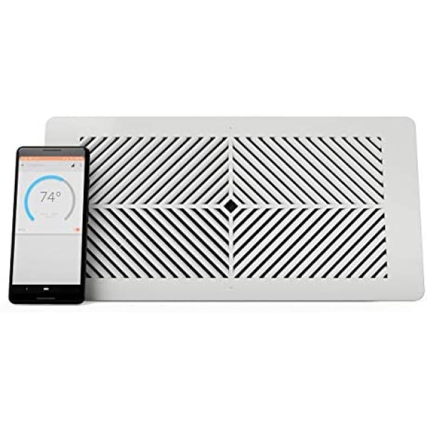 Flair Smart Vent, Smart Vent for Home Heating and Cooling. Compatible with Alexa, Works with ecobee, Honeywell Smart thermostats, and Google Assistant. Requires Flair Puck. (6" x 10")