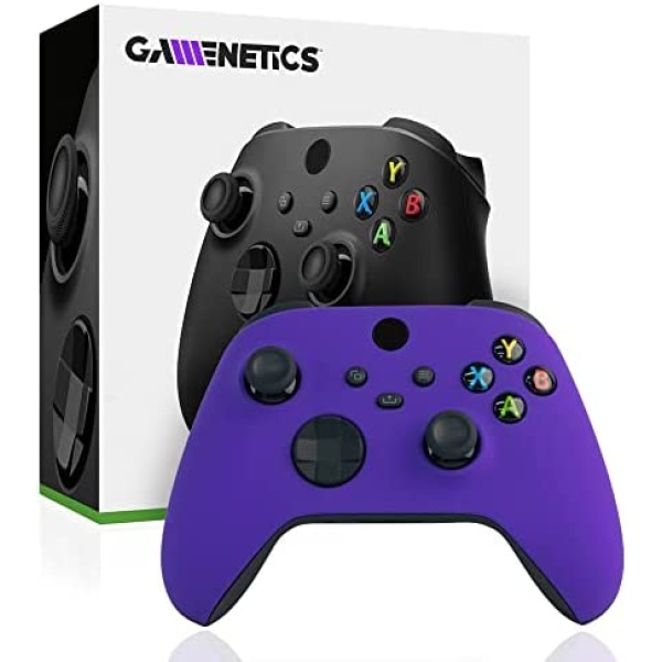 Gamenetics Custom Official Wireless Bluetooth Controller for Xbox Series X/S and Xbox One Console - Un-Modded - Video Gamepad Remote (Soft Touch Purple Haze)