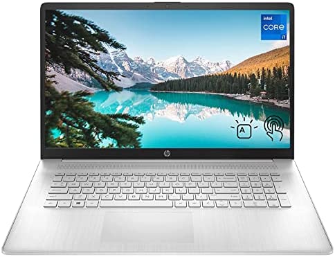 HP 17 Laptop, 17.3'' HD+ Touchscreen, Intel Core i7-1165G7 Processor, 64GB DDR4 RAM, 1TB PCIe SSD, Backlit Keyboard, HDMI, Windows 11 Home, Silver