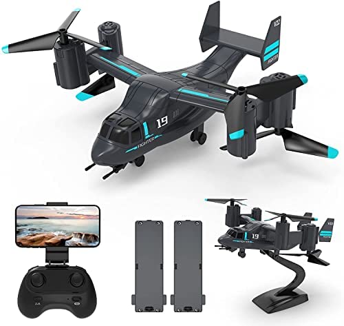 HR RC Quadcopter Helicopter for Kids and Adults,Drone with Camera,2 in 1 Remote Control Toy for Kids,Great Gift for Boys and Girls
