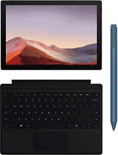 Microsoft Surface Pro 7 MS7 12.3” (2736x1824) 10-Point Touch Display Tablet PC W/Surface Type Cover & Surface Pen, Intel 10th Gen Core i3, 4GB RAM, 128GB SSD, Windows 10, Platinum (Latest Model)