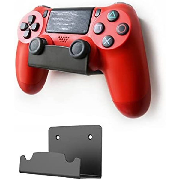 Monzlteck New Wall Mount For PS4 Controller,Compatible with PS5 controller,Screw-Free Application（Single）