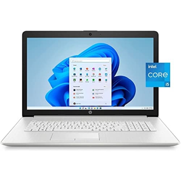 New HP 17 Laptop,17.3" FHD IPS Display, 11th Gen Intel Core i5-1135G7(Beats i7-8500), 16GB RAM, 1TB SSD, Wi-Fi 5, Bluetooth, HDMI, Webcam,Windows 11, Backlit Keyboard, Natural Silver