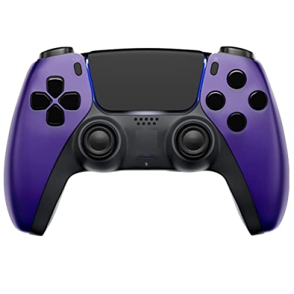 Original Custom ModdedZone UN-Modded Wireless Controller for Play-station 5 Controller / Compatible with PS5 Controller (Soft Purple)