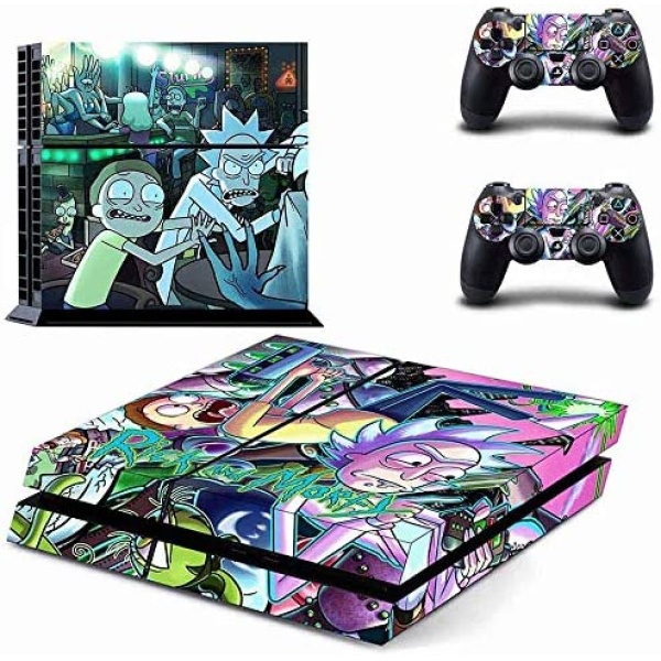 PS4 Console and 2 Controller Vinyl Skin Cover Set Protective Playstation 4 Gaming - Funny Cartoon by Mr Wonderful Skin