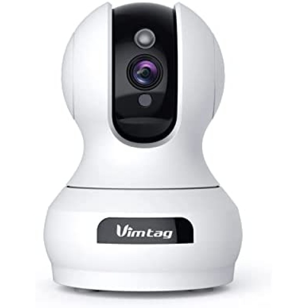 Pet Camera, Vimtag Indoor Camera with 1080P Night Vision, Moving& Sound Detection for Baby/Dog Monitor, Two Way Talk, Cloud/Local Storage, Live Video, WiFi Connect, Works with Alexa for Home