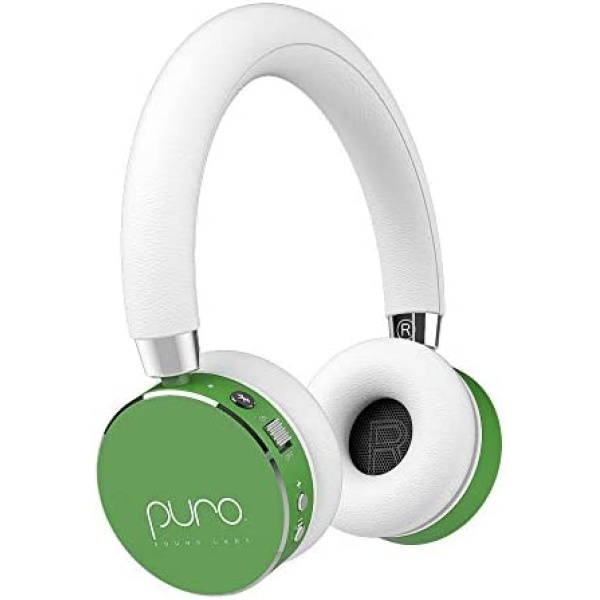 Puro Sound Labs BT2200 Volume Limited Kids’ Bluetooth Headphones – Safer Headphones for Kids – Studio-Grade Audio Quality & Noise Isolation – Lime Green