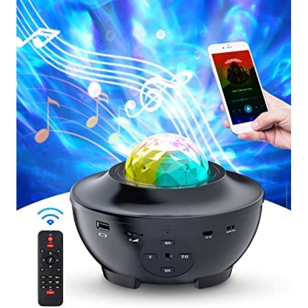 Star Projector,NPET Galaxy Projector for Bedroom,Bluetooth Speaker with White Noise,Kids Sleep Light for Living Room and Room Decor.Smart Home Lighting.Father Days Gift.