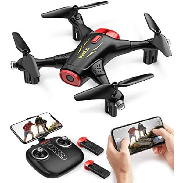 Syma X400 Mini Drone with Camera for Adults & Kids 720P Wifi FPV Quadcopter with App Control, Altitude Hold, 3D Flip, One Key Function, Headless Mode, 2 Batteries, Easy to Fly for Beginners