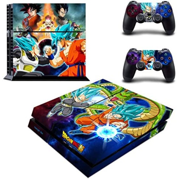 Vanknight JOCHUI Decal Vinyl Stickers Skin Cover for Regular Playstation 4 PS4 Console 2 Controllers