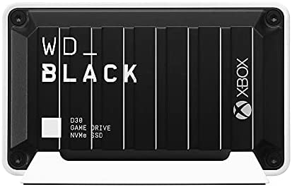 WD_BLACK 1TB D30 Game Drive SSD for Xbox - Portable External Solid State Drive, Compatible with Xbox and PC, Up to 900MB/s - WDBAMF0010BBW-WESN