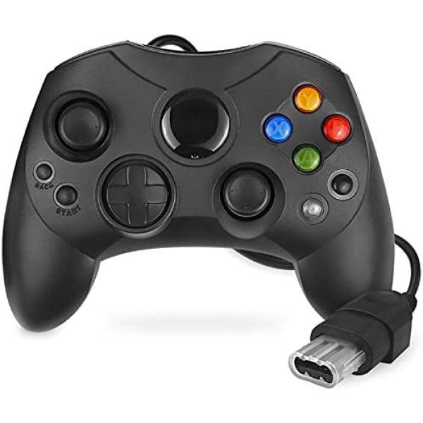 Yioone Controller Replacement for Xbox Controller S-Type/Original Xbox Controller,Classic Controller Compatible with Original Xbox Console(Black)
