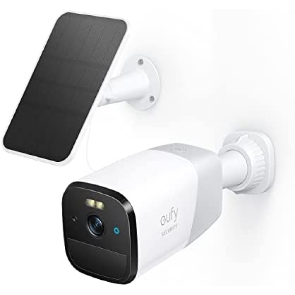 eufy Security 4G LTE Cellular Security Camera Wireless Outdoor, Solar Powered, 2K HD, Starlight Night Vision, Human Detection, GPS. Includes SIM Card and Built-in Local Storage. No Wi-Fi Needed.
