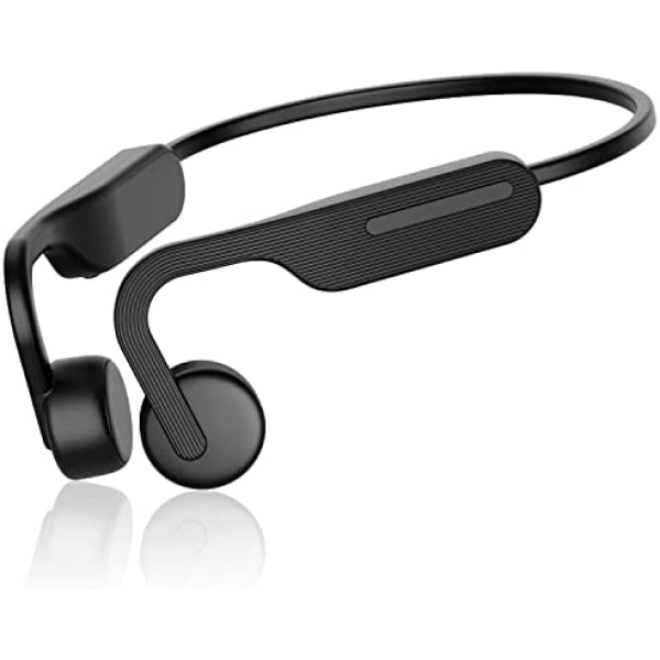 Bone Conduction Headphones Open Ear Headphones Wireless Bluetooth with Mic, Sweatproof Sport Headphones for Workouts, Running, Cycling, Driving