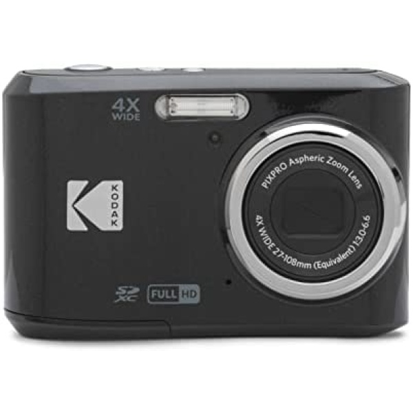 Kodak PIXPRO Friendly Zoom FZ45-BK 16MP Digital Camera with 4X Optical Zoom 27mm Wide Angle and 2.7" LCD Screen (Black)