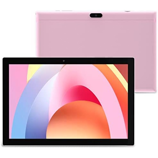 Tablet 64GB 10 Inch Tablet, Android 11 Tablets, 6000mAh Battery Quad Core HD Touch Screen Tableta Computer, with WiFi Bluetooth Google Play Tabletas. (Pink)