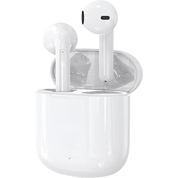 Wireless Earbuds Bluetooth Earbuds 5.0 Headphones,Noise Cancellation Headsets,Pop-ups Auto Pairing in-Ear Hi-Fi Stereo Sound Mic IPX7 Waterproof Headset for iPhone/Samsung/iOS/Android