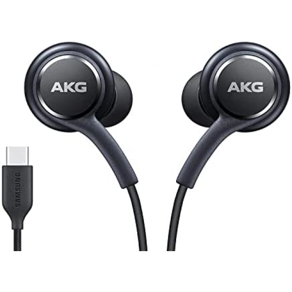 2022 Earbuds Stereo Headphones for Samsung Galaxy S22 S21 Ultra 5G, Galaxy S20 FE, Galaxy S10, S9 Plus, S10e, Note 10, Note 10+ - Designed by AKG - with Microphone and Volume Remote Type-C Connector