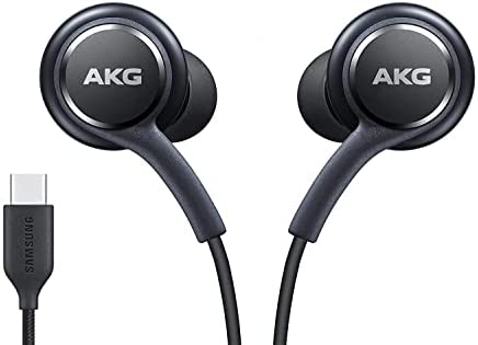 2022 Earbuds Stereo Headphones for Samsung Galaxy S22 S21 Ultra 5G, Galaxy S20 FE, Galaxy S10, S9 Plus, S10e, Note 10, Note 10+ - Designed by AKG - with Microphone and Volume Remote Type-C Connector